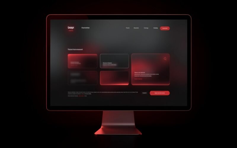 Single hero — dark mode